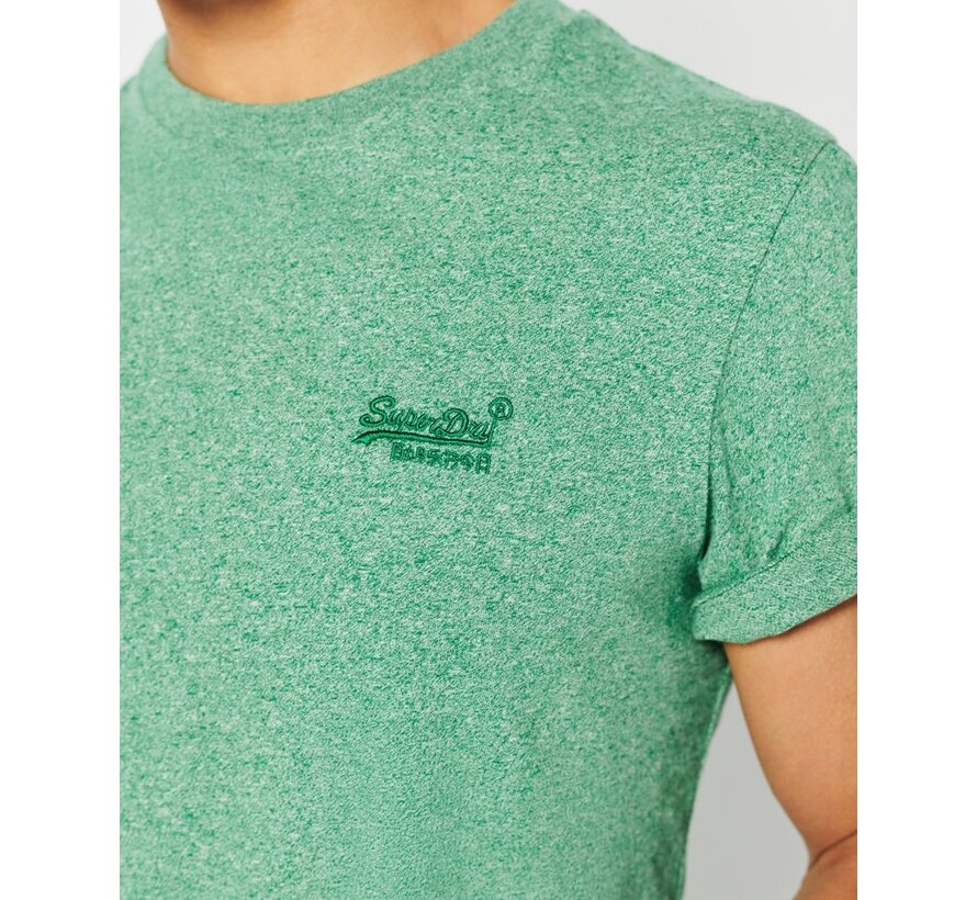 Organic Cotton Essential Logo T-Shirt Bright Green Grit (M1011245A - 5EE)