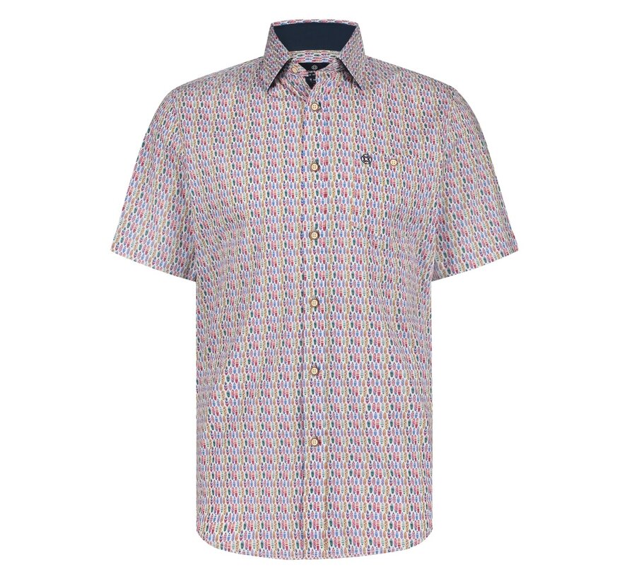 Shirt korte mouw surfboard Mild Berry (41.6640 - 165)