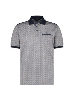 Fellows United Polo  mercerise seventy print Navy (41.3666 - 110)