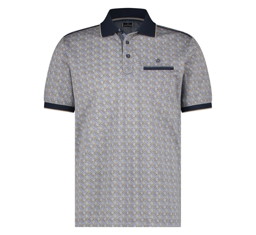 Polo  mercerise seventy print Navy (41.3666 - 110)