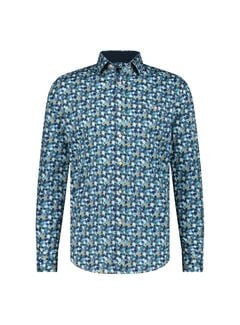 Fellows United Shirt lange mouw flowers stret Oker (41.6534 - 153)