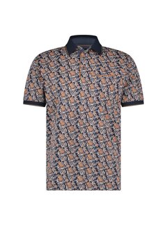 Fellows United Polo flowers Navy (41.3617 - 110)