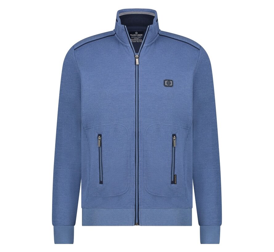 Cardigan fine knitted Mid  blue (41.2620 - 117)