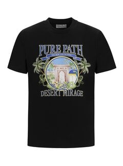 Pure Path Loose Fit T-shirt Crewneck Black (24010110 - 02)