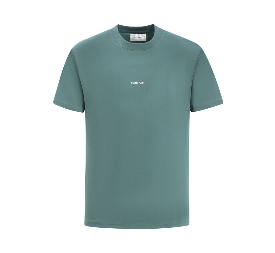 Loose Fit T-shirt Crewneck Faded Green (24010114 - 76)