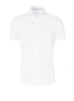 Pure Shirts Overhemd korte mouw Functional fit uni white (4030-22750 - 900)