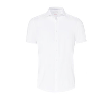 Pure Shirts Overhemd korte mouw Functional fit uni white (4030-22750 - 900)