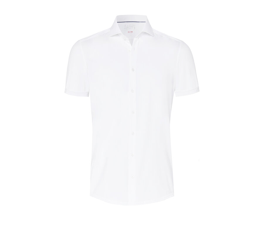 Overhemd korte mouw Functional fit uni white (4030-22750 - 900)