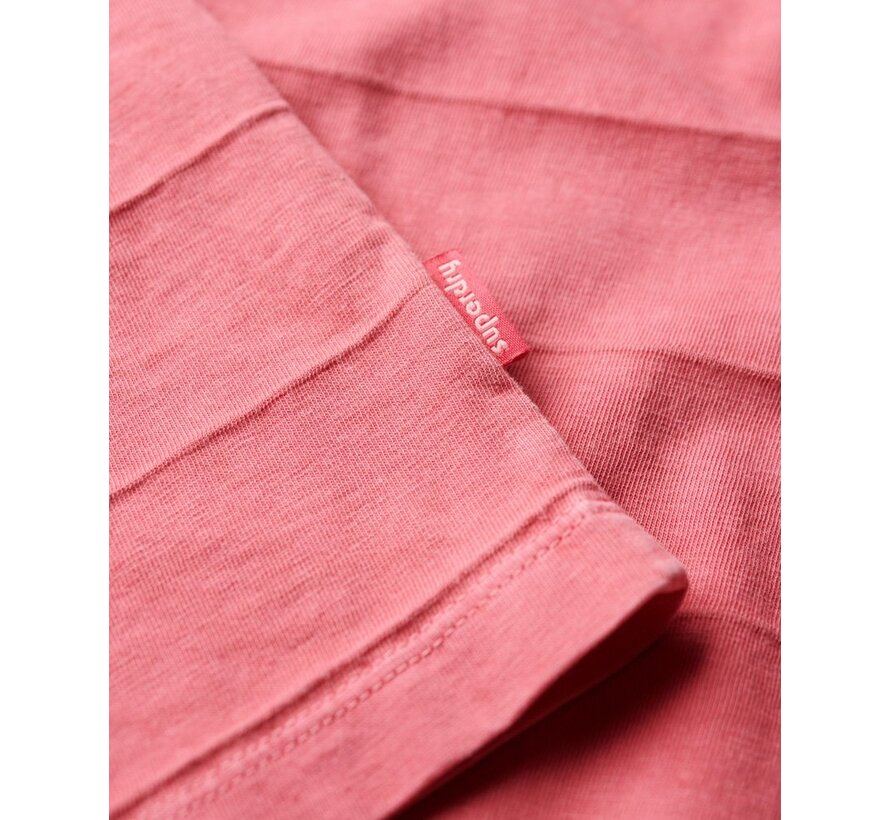 Organic Cotton Vintage Texture T-Shirt Desert Rose Pink (M1011570A - 2LP)