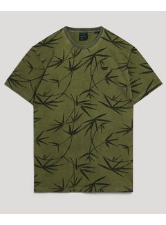 Superdry Vintage Overdye Printed Tee Surplus Goods Olive Green (M1011891A - 1KM)