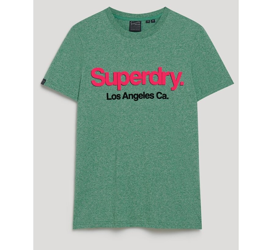 Core Logo Classic Washed Tee Bright Green Grit (M1011913A - 5EE)