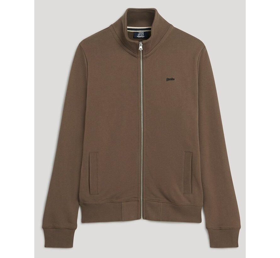 Essential Logo Zip Tracktop Ub Deep Olive (M2013663A - ZSL)