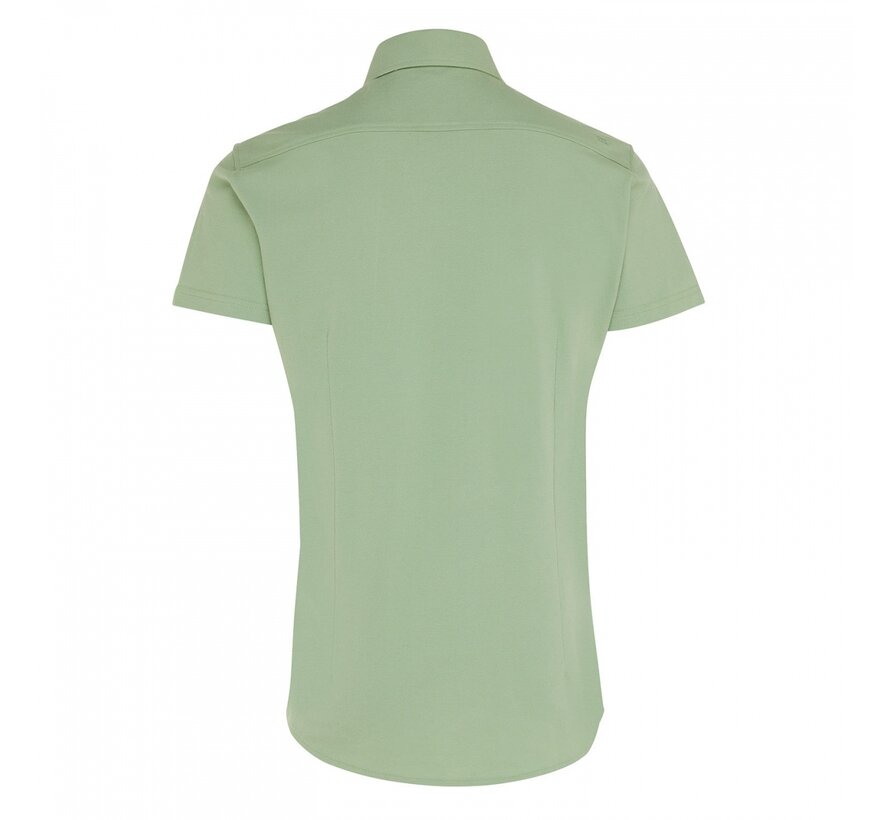 Amore Knitted Shirt Short Sleeve Mint Green (TRSHHA326 - 904)