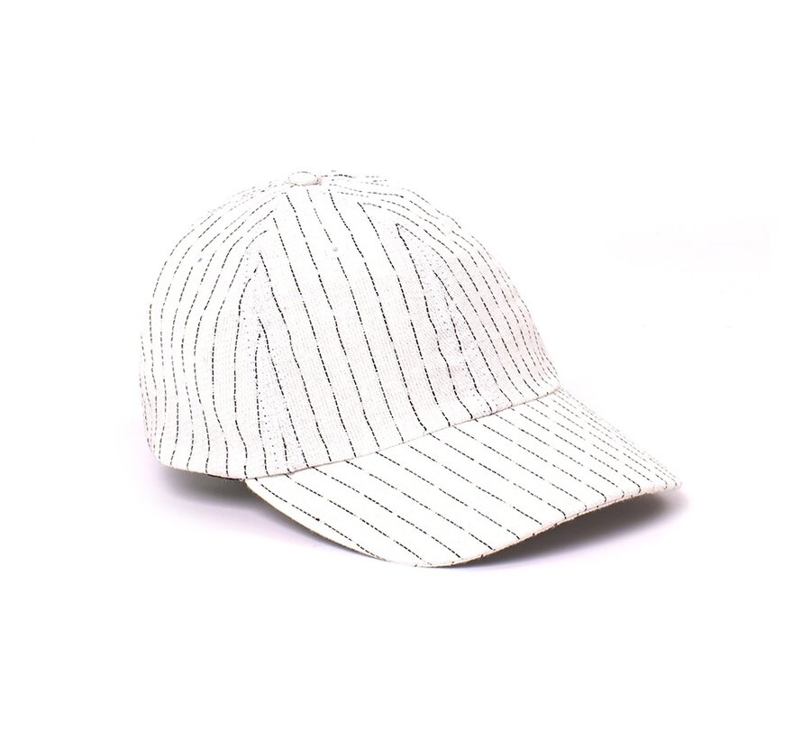 Casoli Baseball Cap With Stripe White (TRHTIA121 - 100)