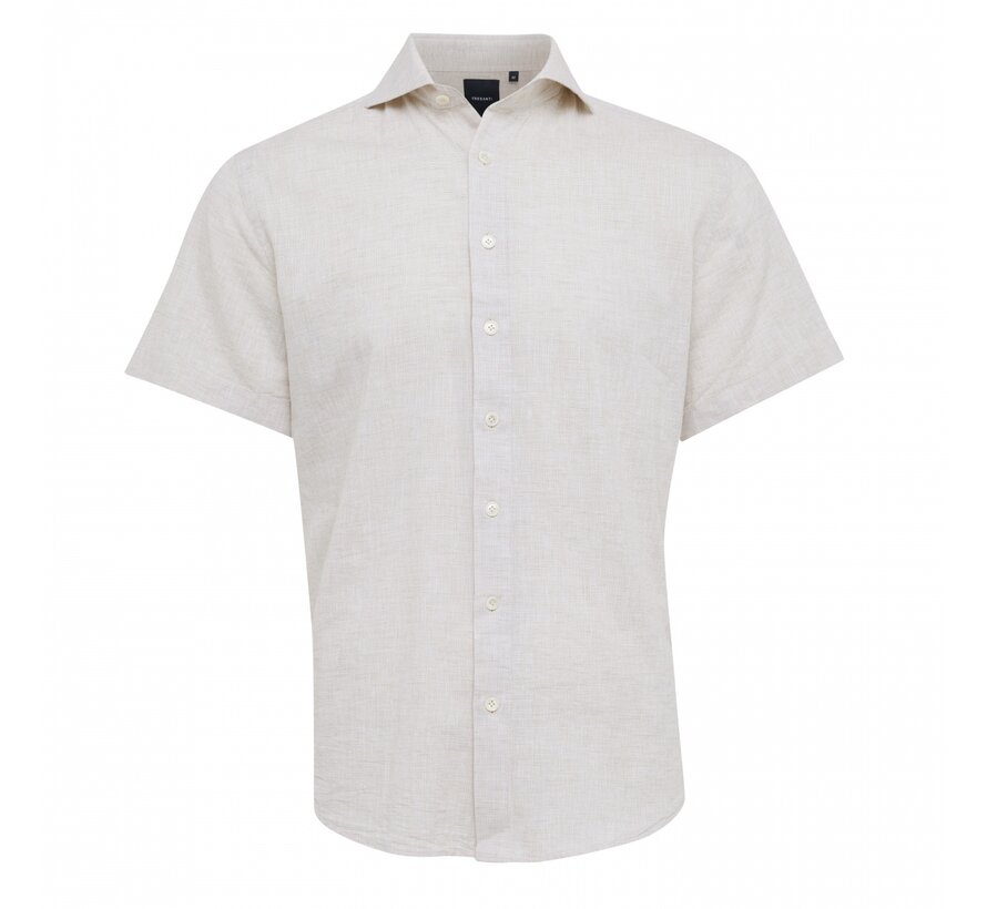 AXELLE Linen uni shirt Beige (TRSHHA323 - 101)