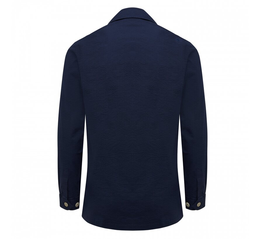 ACQUARDO Seersucker overshirt Navy (TRSHHA295 - 803)