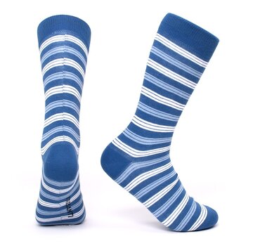 Tresanti CASSINO Sock with irregular stripes Indigo (TRSOIA117 - 808)