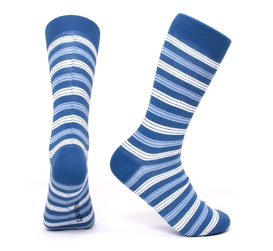 CASSINO Sock with irregular stripes Indigo (TRSOIA117 - 808)