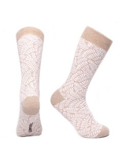 Tresanti CORI Socks with fern pattern Taupe (TRSOIA113 - 205)