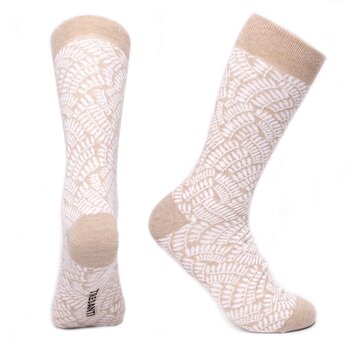 Tresanti CORI Socks with fern pattern Taupe (TRSOIA113 - 205)