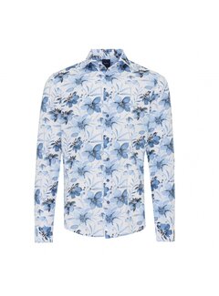 Tresanti Casilda Big Watercolor Flowers Shirt Blue (TRSHIA408 - 800)