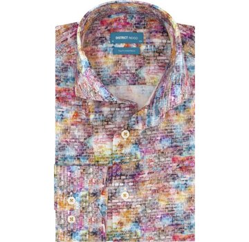 District Indigo Overhemd Coloured Bricks Multicolor (7.02.025.004.316)