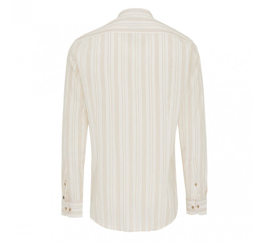 Casale Shirt With Detailed Lines Ivory (TRSHIA376 - 102)