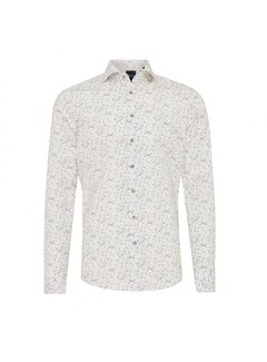 Tresanti Camilio Shirt With Faded Flowers Olive  (TRSHIA377 - 905)