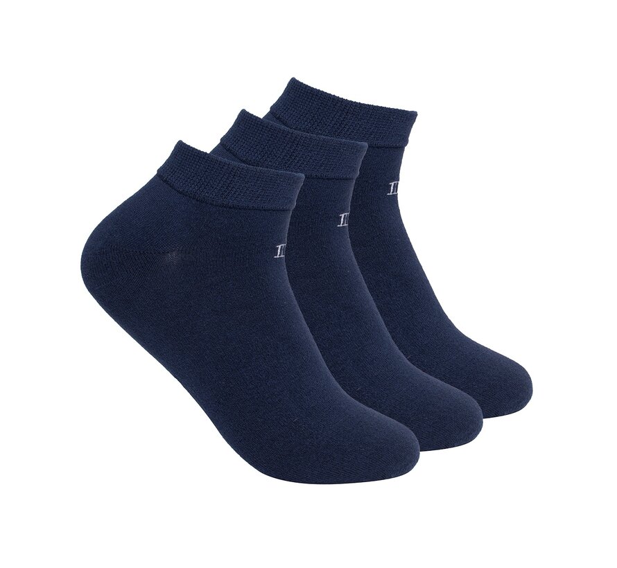 Zach Bamboo Ankle Sock 3-Pack Navy (TRSOZZ021 - 803)