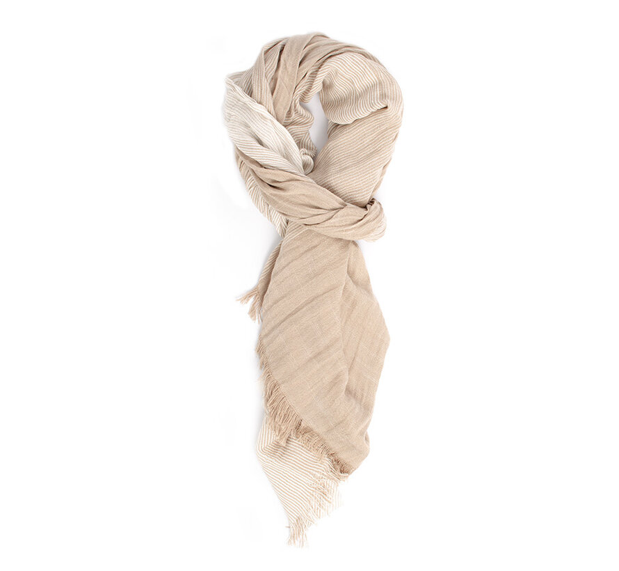 CAROLA Scarf with gradient Taupe (TRSCIA202 - 205)