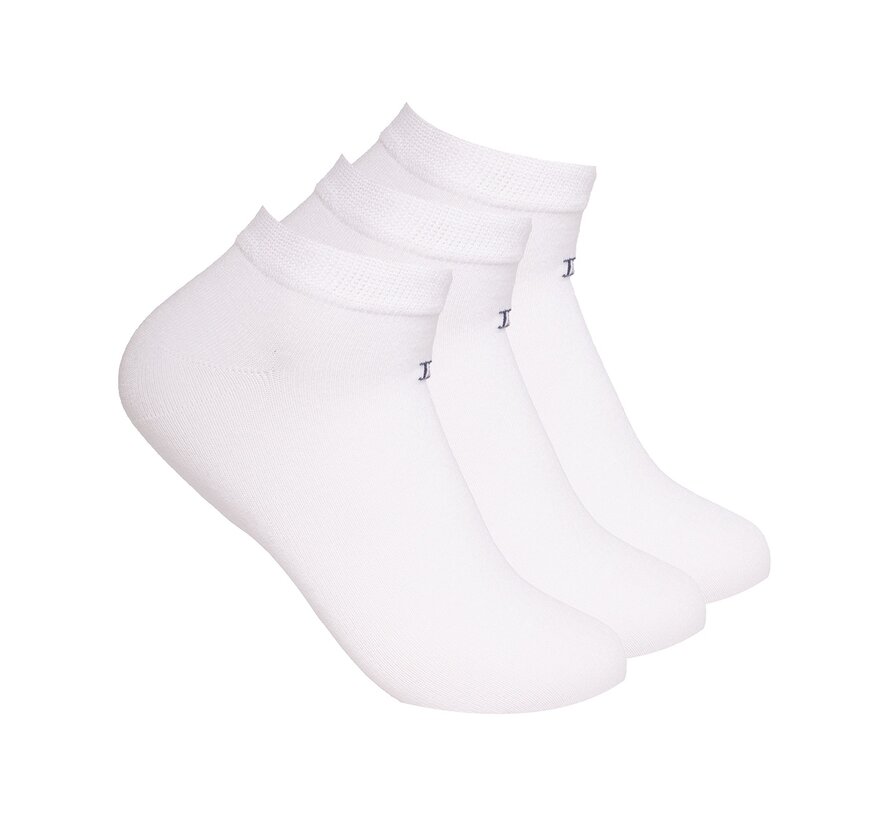 ZACH Bamboo ankle sock 3-pack White (TRSOZZ021 - 100)