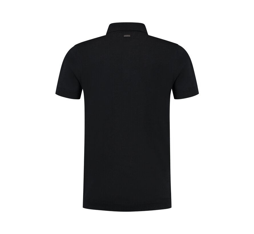 Essential Knit Polo Black (10811 - 02)