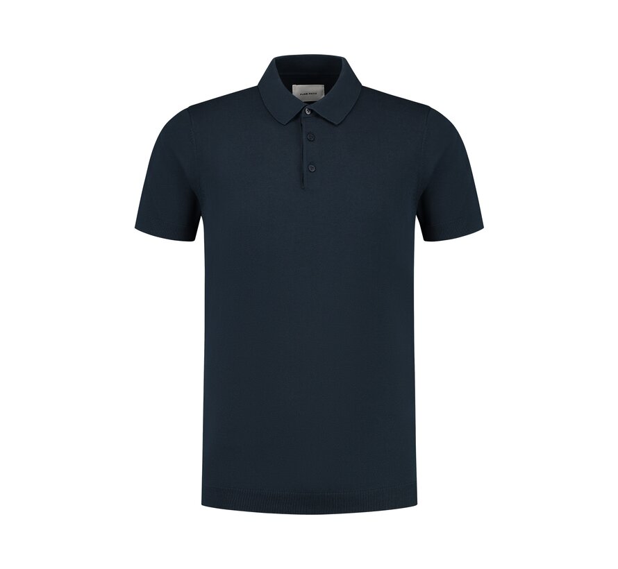 Essential Knit Polo Navy (10811 - 07)