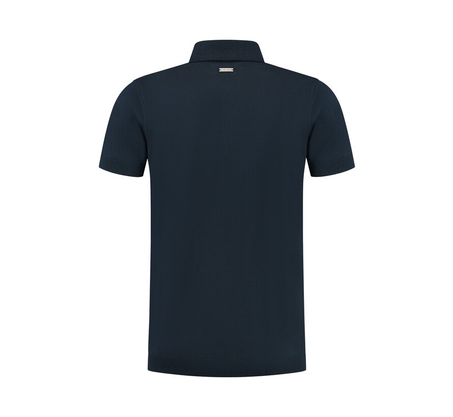 Essential Knit Polo Navy (10811 - 07)