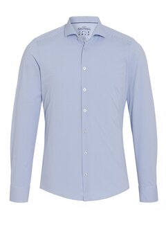 Pure Shirts Functional Lange Mouw Overhemd Jersey Print Blauw (D71303-21155 - 100)
