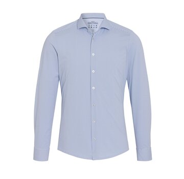 Pure Shirts Functional Lange Mouw Overhemd Jersey Print Blauw (D71303-21155 - 100)