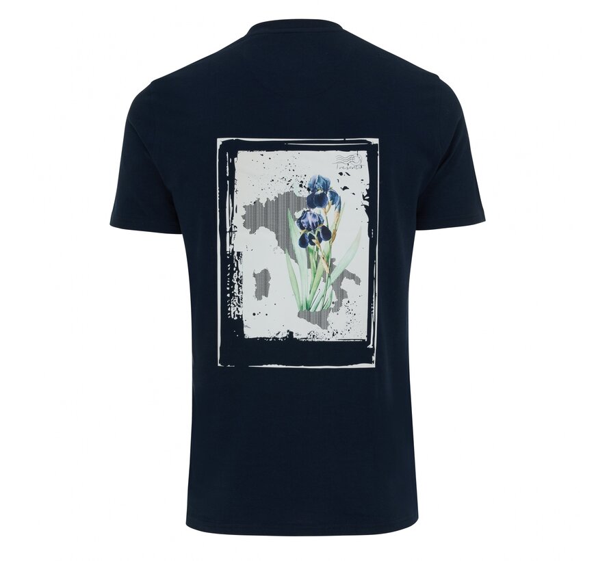 CASPARI | T-shirt with italian details Navy (TRTTIA028 - 803)