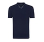 COSMO | Pique v-neck polo with contrast line Navy (TRKWIA100 - 803)