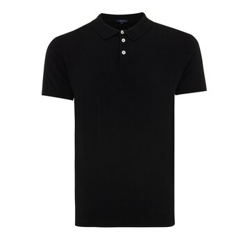 Tresanti TREVOR | Polo short sleeve cotton/cashmere Black (TRKWIA003 - 300)
