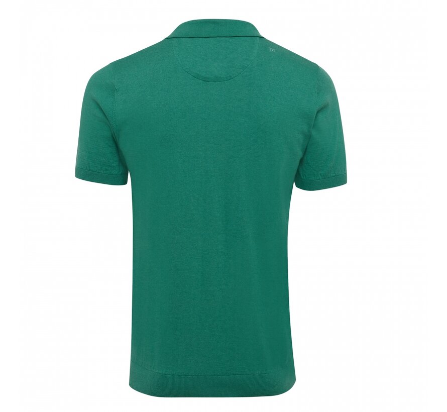 TREVOR | Polo short sleeve cotton/cashmere Green (TRKWHA003 - 900)