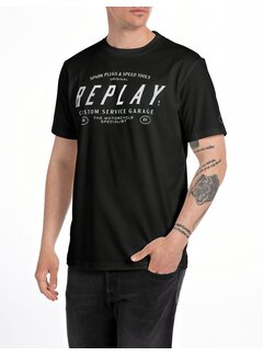 Replay T-Shirt REGULAR BASIC JERSEY 30/1  BLACK (M6840 .000.2660 - 098)