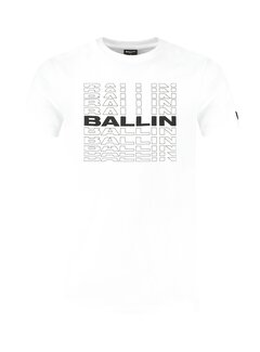 BALLIN' Slim fit T-shirt Crewneck White (24019120 - 01)