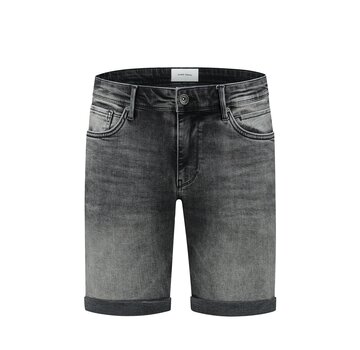 Pure Path The Steve Skinny Fit Shorts Denim Dark Grey (W1288 - 87)