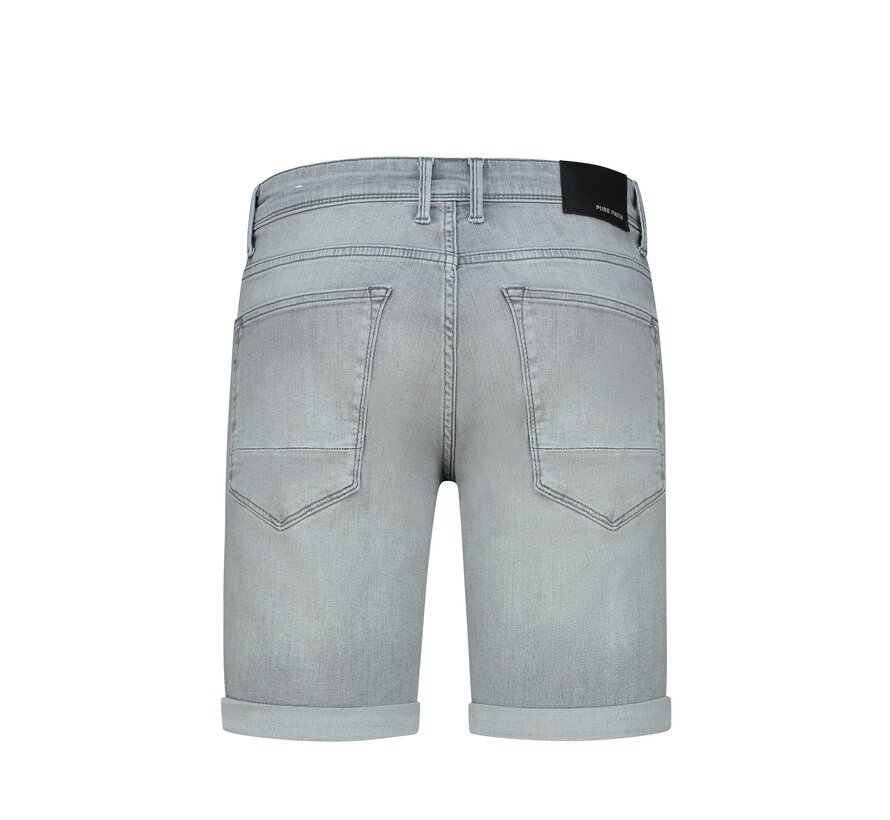 The Steve Skinny Fit Shorts Denim Light Grey (W1290 - 85)