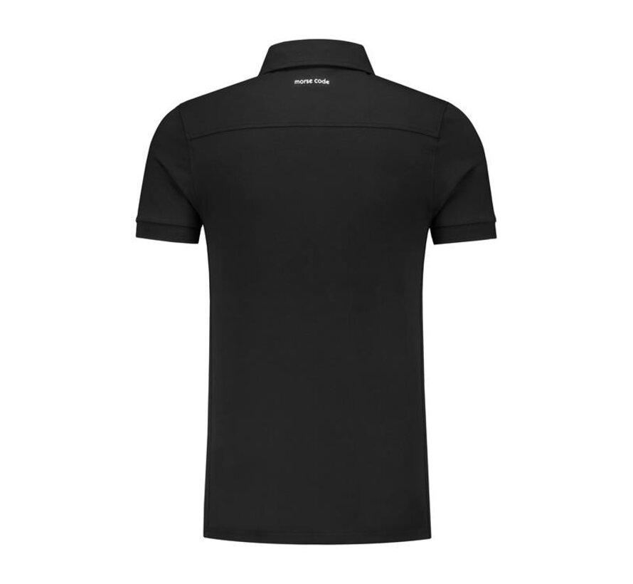 Polo Alpha1 Jersey Stretch Black (102100)