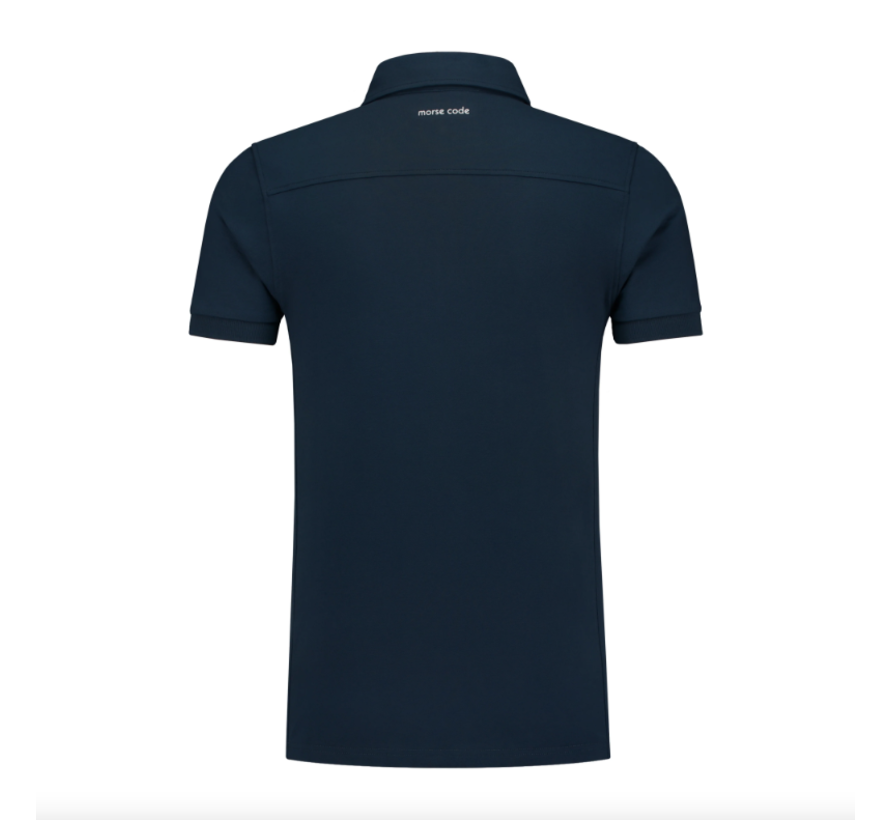 Polo Alpha1 Pique Stretch Dark Blue (10358)