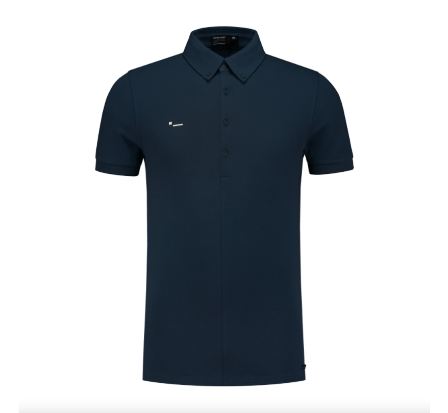 Polo Alpha1 Pique Stretch Dark Blue (10358)