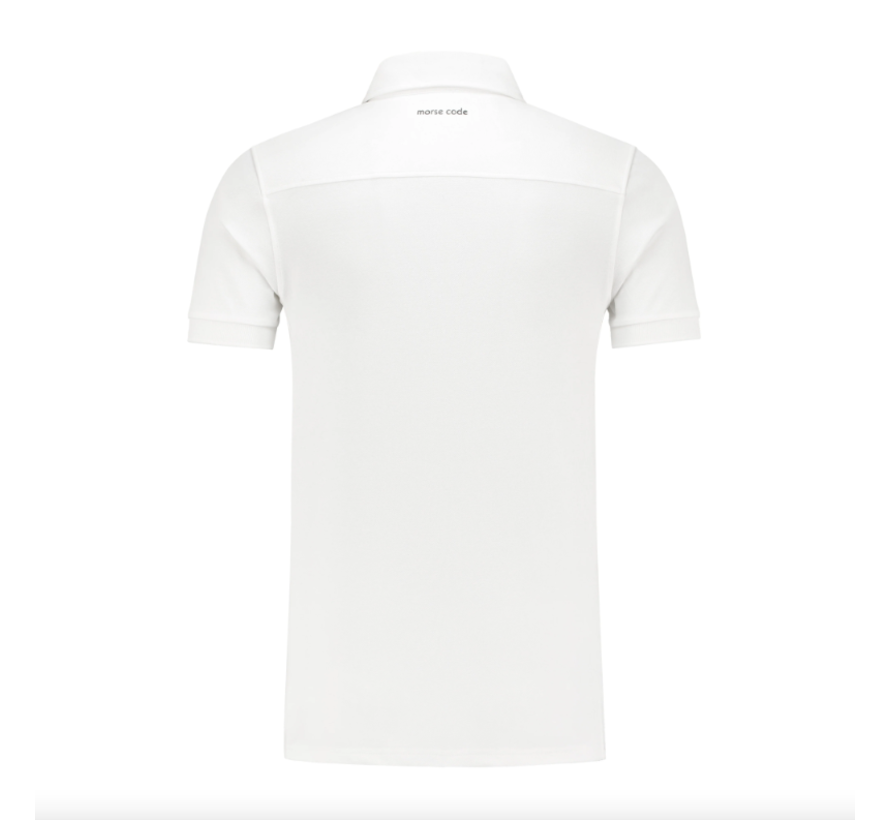 Polo Alpha1 Pique Stretch White (10302)