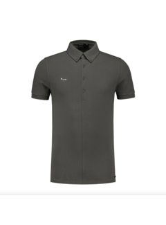 Morse Code Polo Alpha1 Pique Stretch Army (10367)