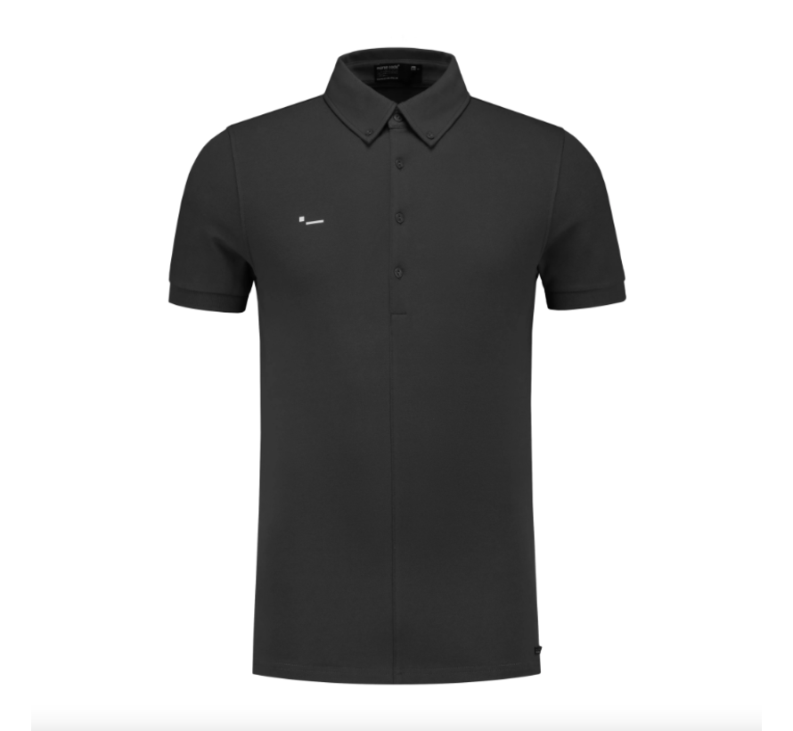 Polo Alpha1 Pique Stretch Dark Grey (10388)